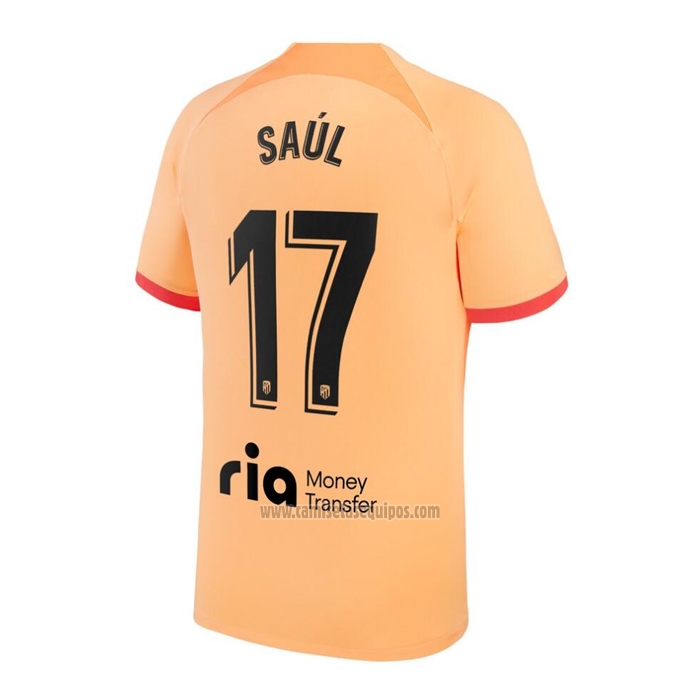 Camiseta Atletico Madrid Jugador Saul Tercera 2022-2023